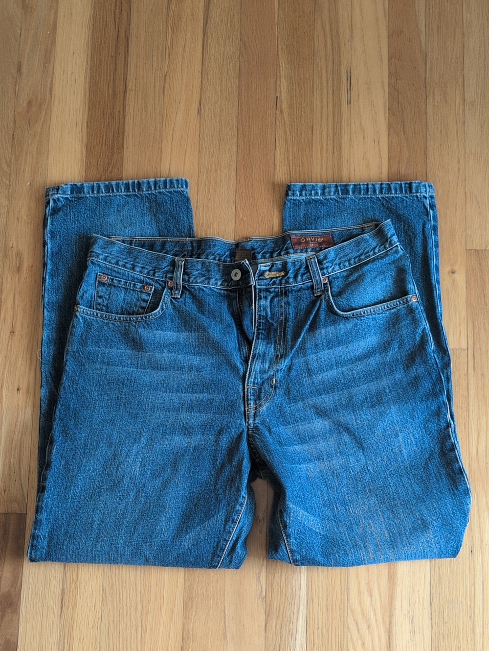 Orvis Men's Straight Jeans in Blue